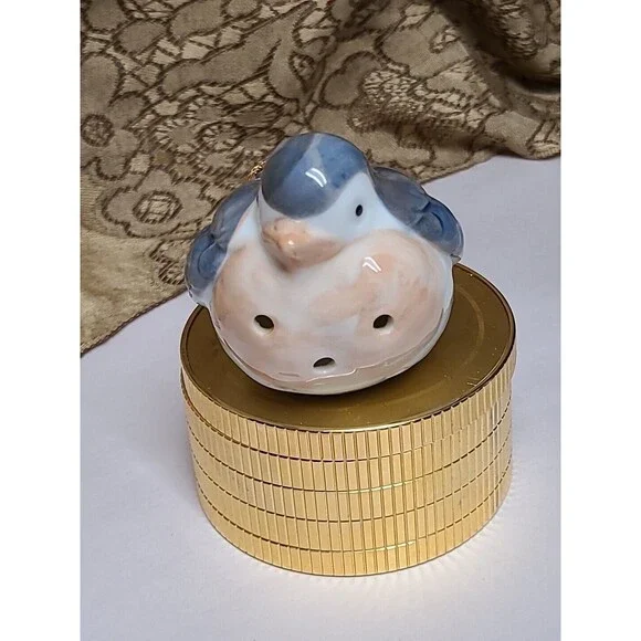 Takahashi Blue Bird Hanging Potpourri Ceramic Figurine Takahashi Japan 3 In - Picture 8 of 8